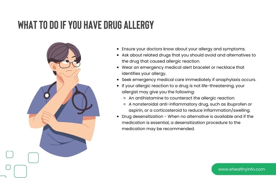 What to do if you have drug allergy