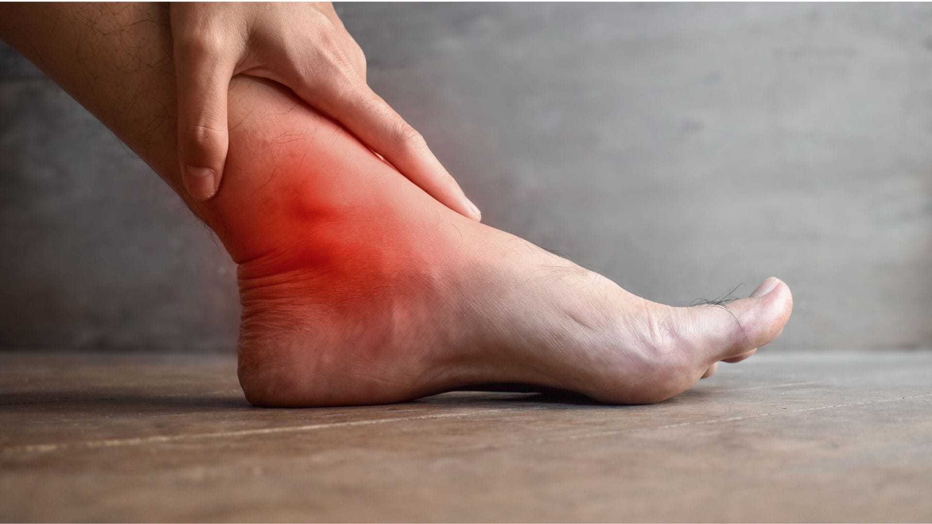 a young man having pain in his ankle representing reactive arthritis