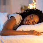 A young beautiful woman getting good-quality sleep