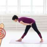 woman doing sports exercises at home for hip pain relief