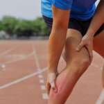 Runner leg cramps, muscle cramps, and injury in a running track
