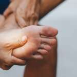 A man having a athlete's foot