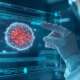 AI in cancer detection concept representing biomarker visualization in a digital platform symbolizing disease detection and medical research